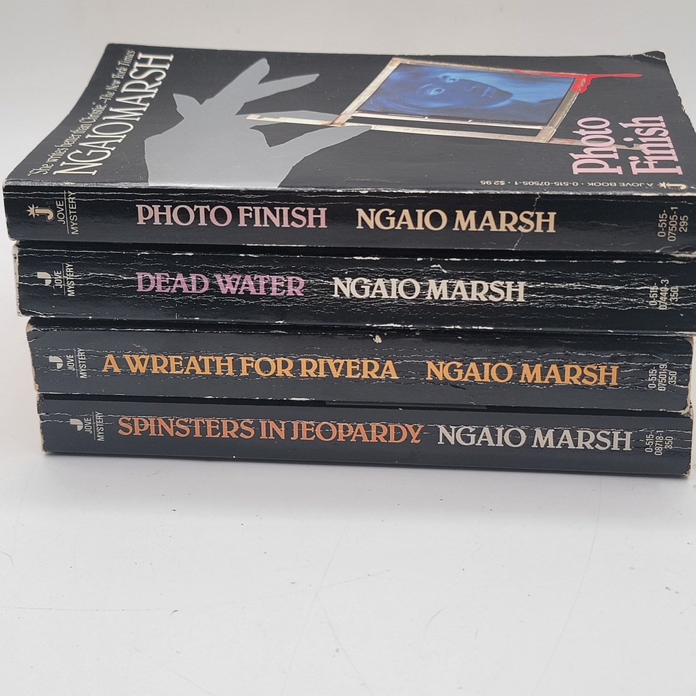 Ngaio‎ Marsh 4 Book Lot Photo Finish Dead Water Jove Mystery Paperback Good